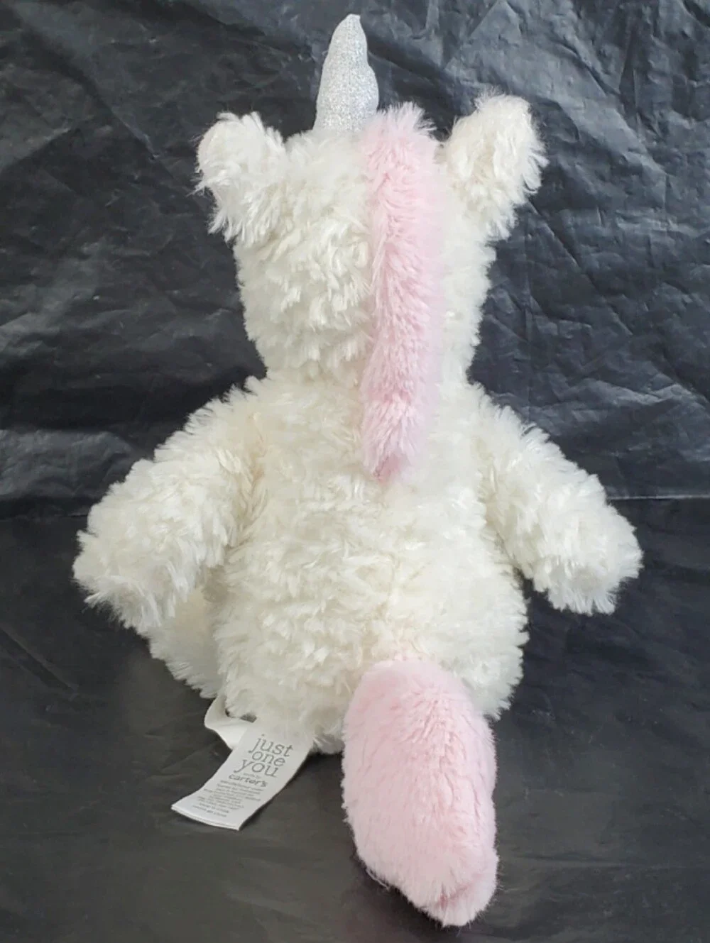 Just One You Carters Unicorn Shaggy Stuffed Animal Plush Baby Toy - GUC